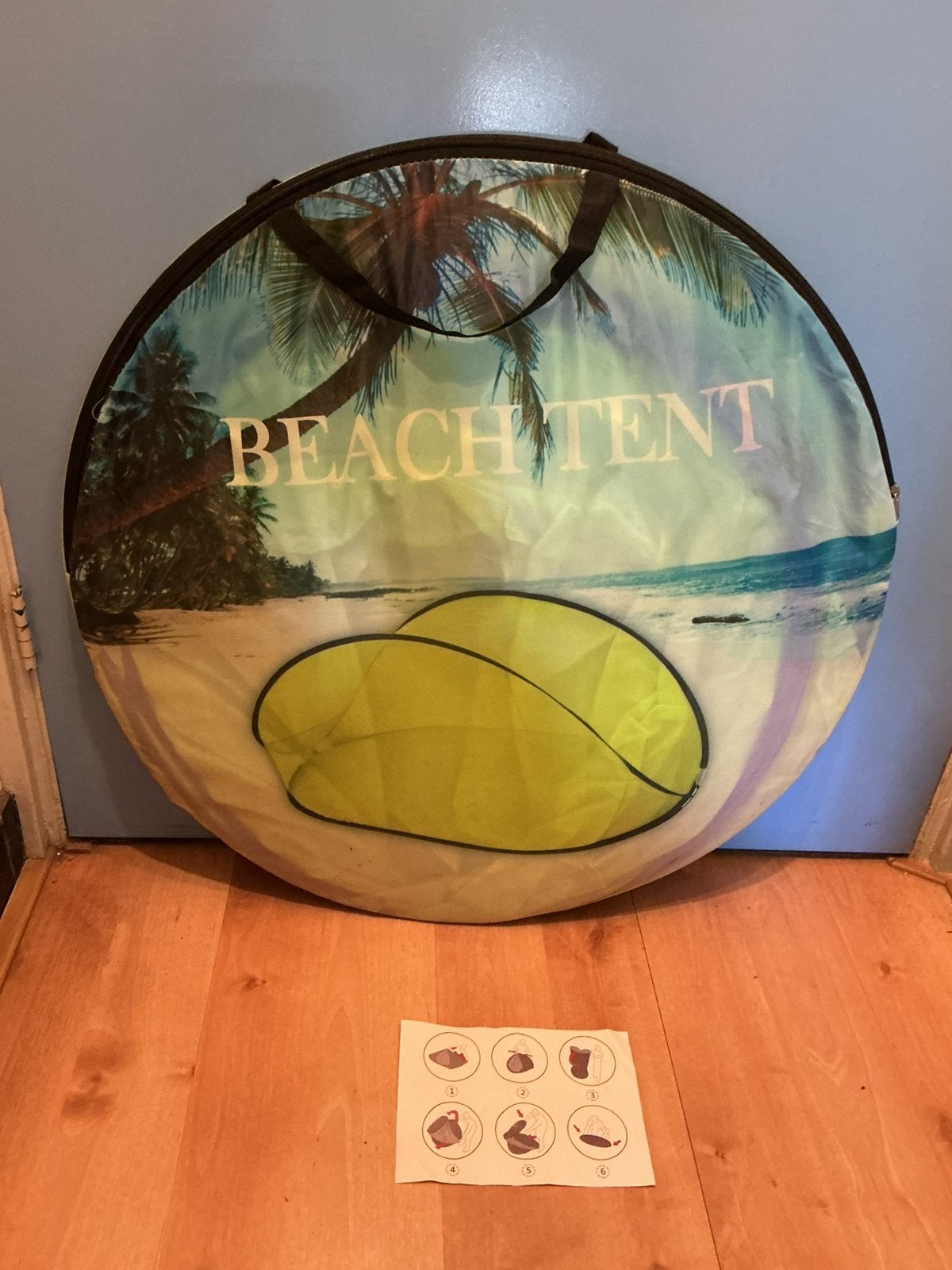 Pop-up beach tentje- 2 stuks (prijs is per stuk), Ophalen, Zo goed als nieuw, Tot en met 2