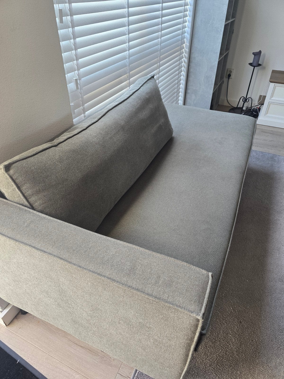 TEAB - Moderne chaise longue - Groen. Uitstekende staat., Huis en Inrichting, Banken | Sofa's en Chaises Longues, Gebruikt, Eenpersoons