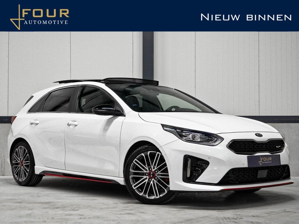 Kia Ceed 1.6 T-GDi GT | Panoramadak | JBL | Memory | 1e Eige, Auto's, Kia, Gebruikt, 4 cilinders, Alcantara, Wit