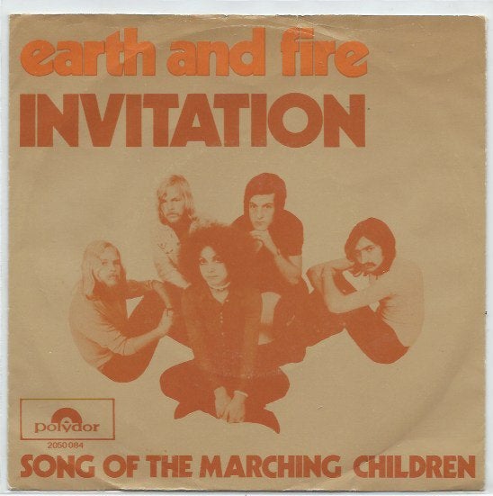 Nederbeat- Earth and Fire- Invitation, Gebruikt, 7 inch, Ophalen of Verzenden, Pop