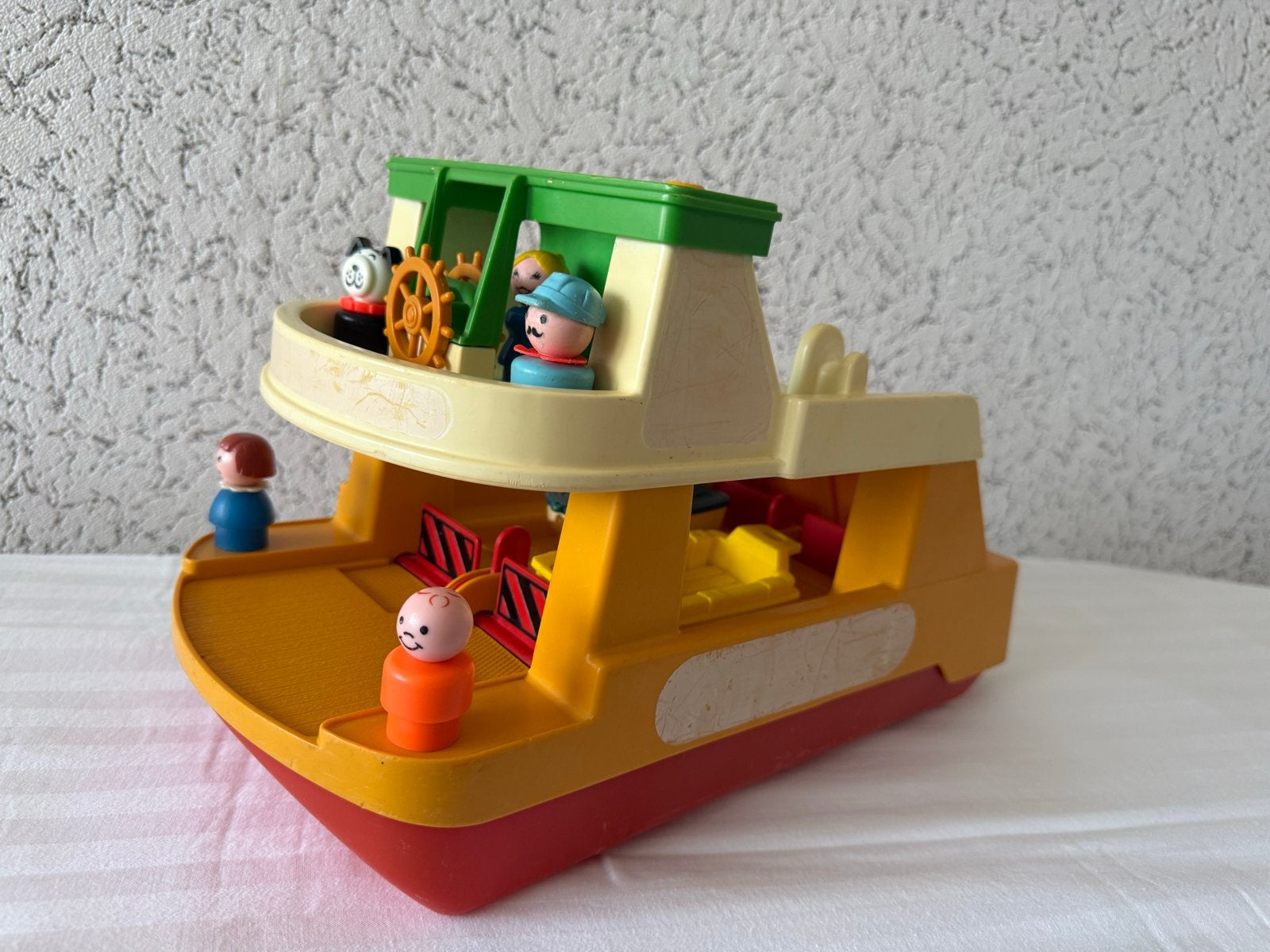 Vintage Fisher-Price Little People Ferryboot met figuren, Ophalen, Gebruikt, Jongen of Meisje