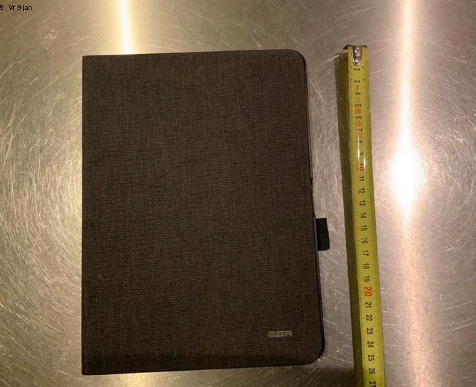 Antracioetkleurige sleepcover ESR voor Ipad pro, Ophalen of Verzenden, Zo goed als nieuw, 11 inch, Bescherming voor- en achterkant