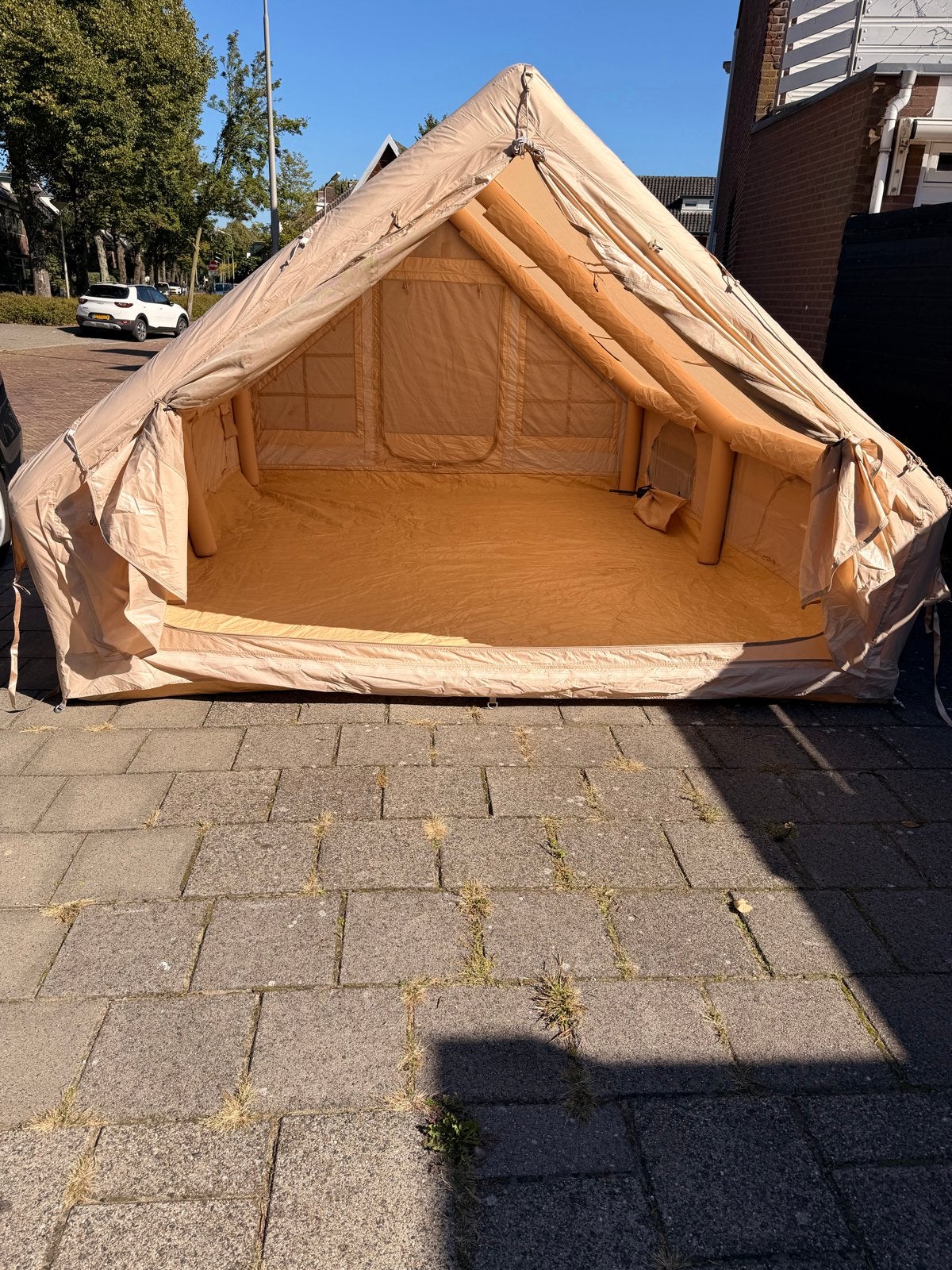 Lenx opblaasbare tent 3x4m met extra's, Caravans en Kamperen, Ophalen of Verzenden, Zo goed als nieuw, Tot en met 6