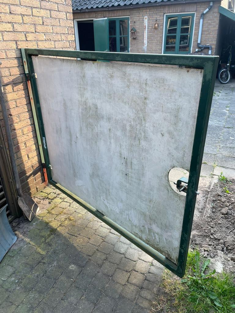 Poort /gek, Tuin en Terras, Tuinhekken en Hekwerk, Ophalen of Verzenden, Zo goed als nieuw, IJzer, Sierhekwerk