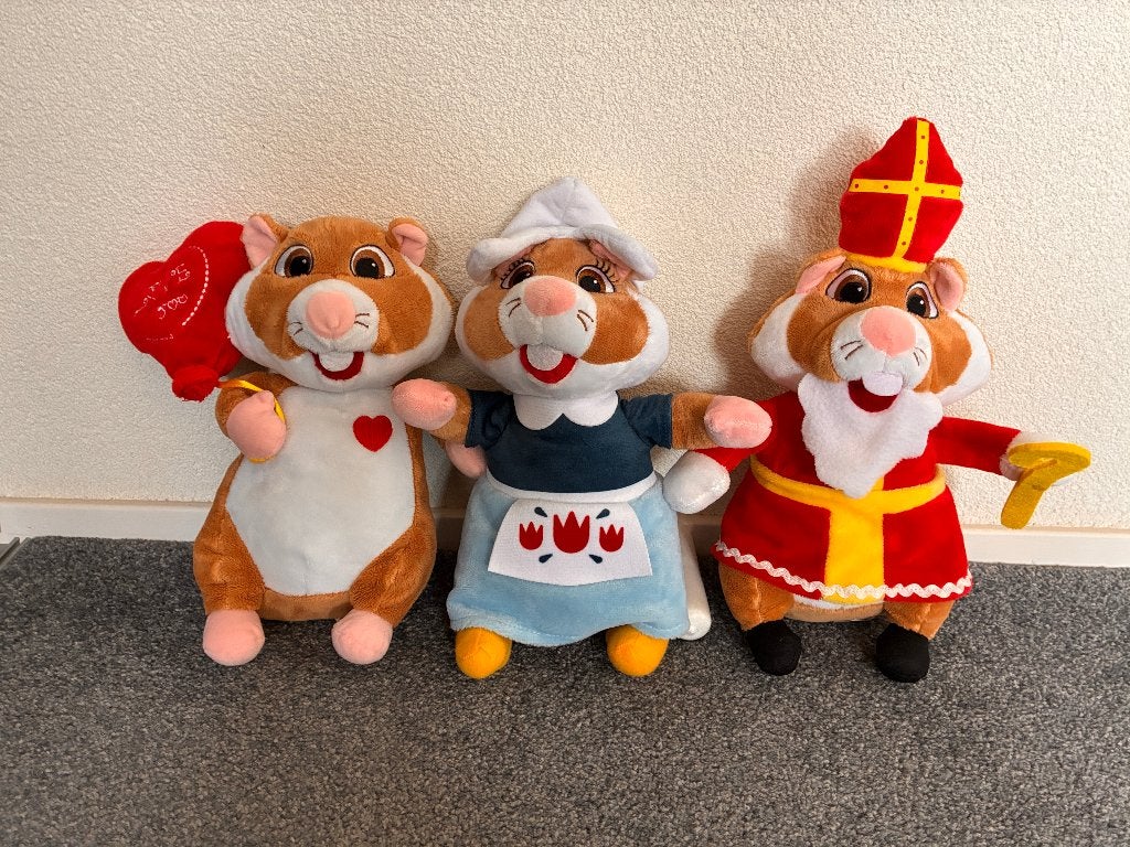 Pakket met 3 AH hamsters. Prijs is per stuk. ZGAN., Kinderen en Baby's, Speelgoed | Knuffels en Pluche, Albert Heijn, Hamster