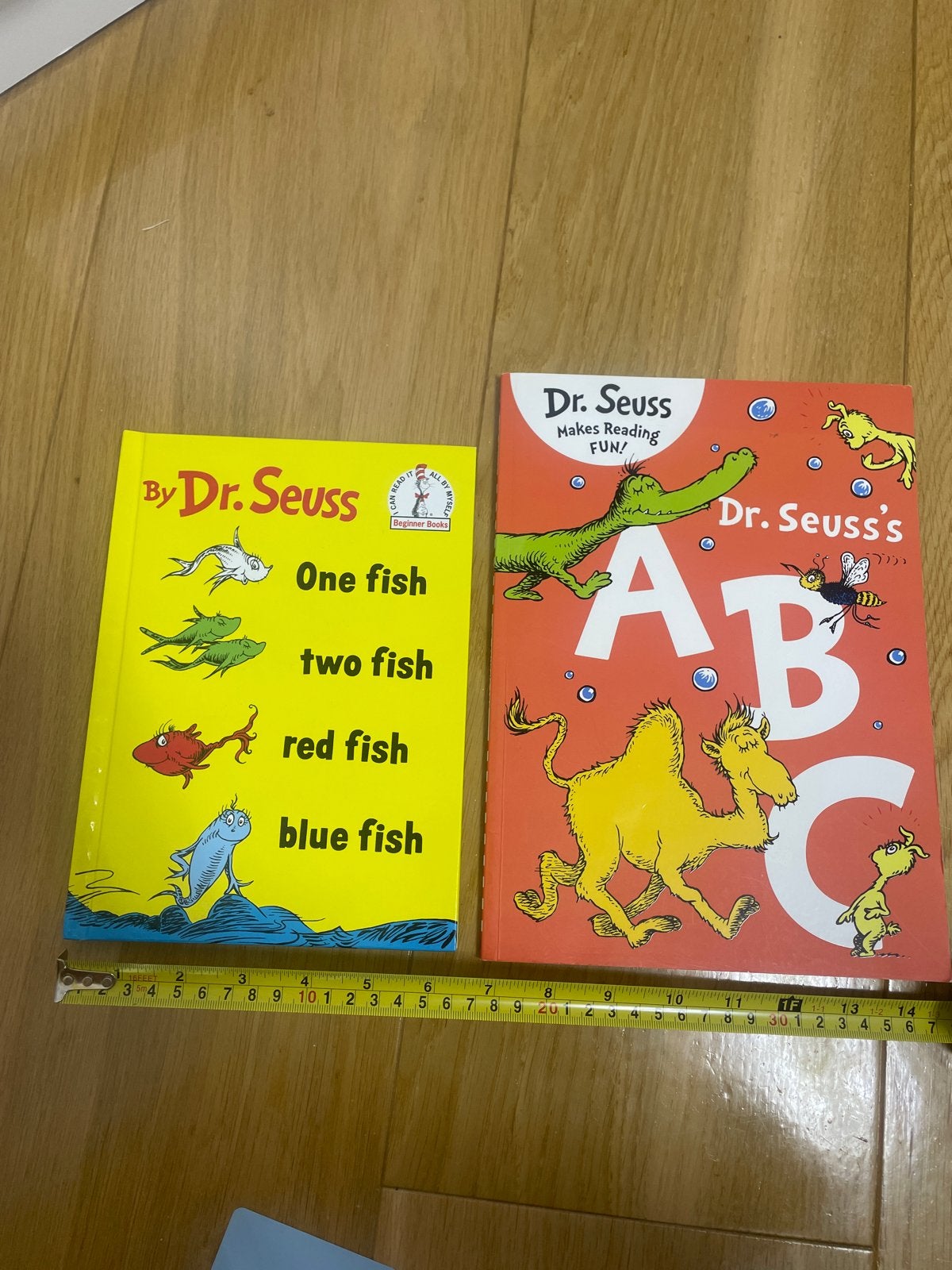 Dr. Seuss Boeken: One Fish Two Fish & ABC, Ophalen of Verzenden, Zo goed als nieuw, 2 tot 3 jaar