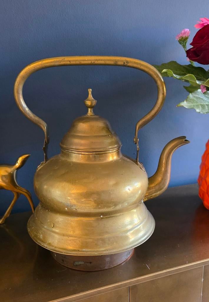 Grote antieke koperen ketel, Ophalen of Verzenden