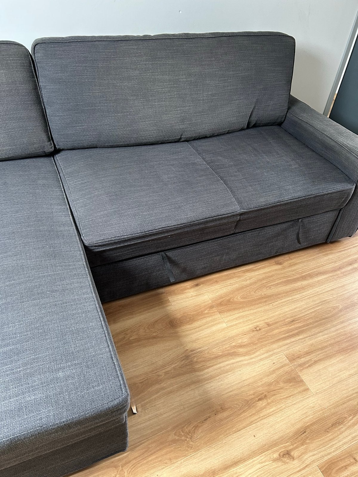 IKEA Vilasund slaapbank met chaise longue, Gebruikt, Hoekbank, Driepersoons, Ophalen of Verzenden