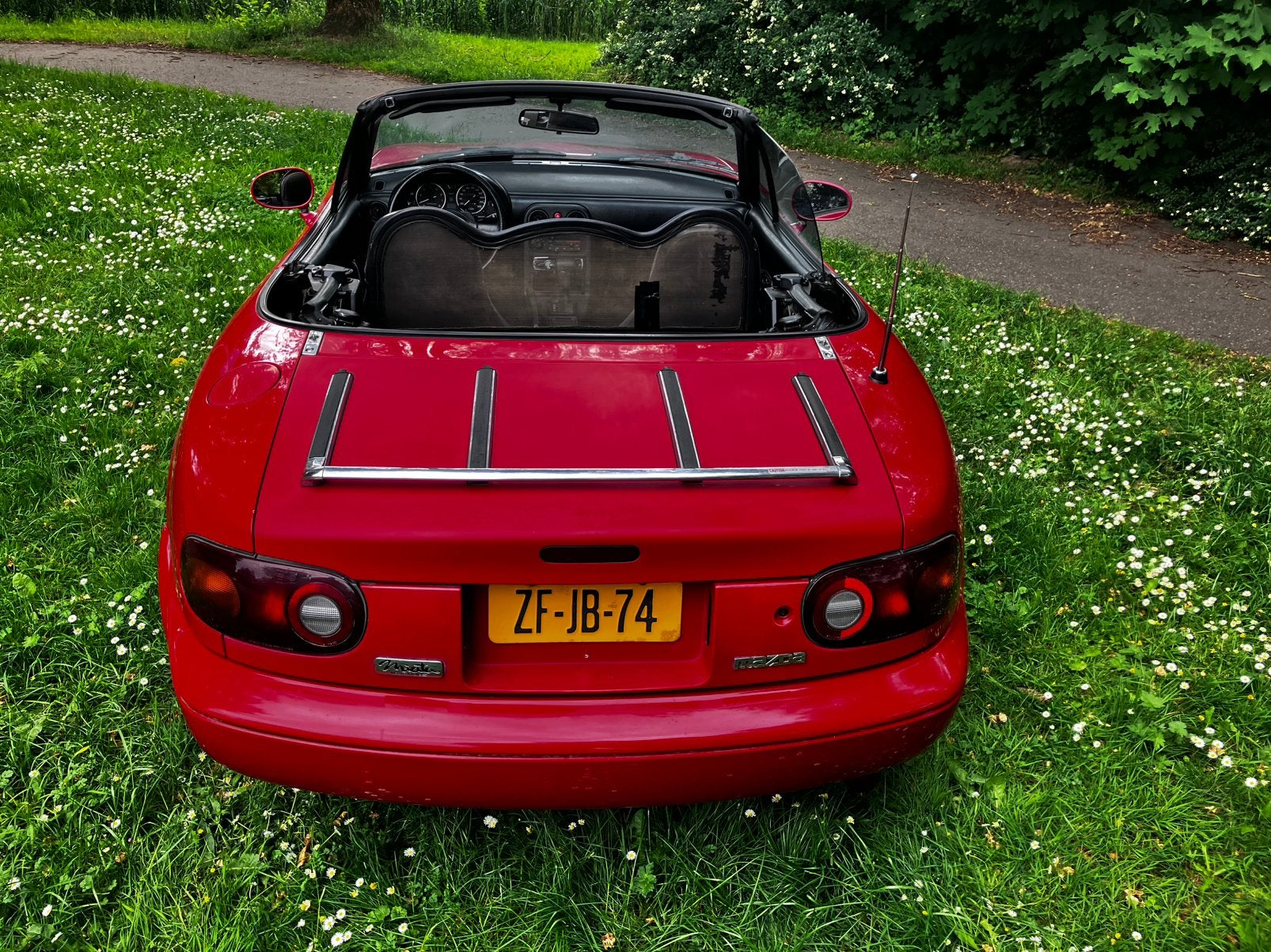 MAZDA MIATA 1.6  MX5 AUTOM. U9, Auto's, Mazda, Cabriolet, Particulier, 17 km/l, Rood