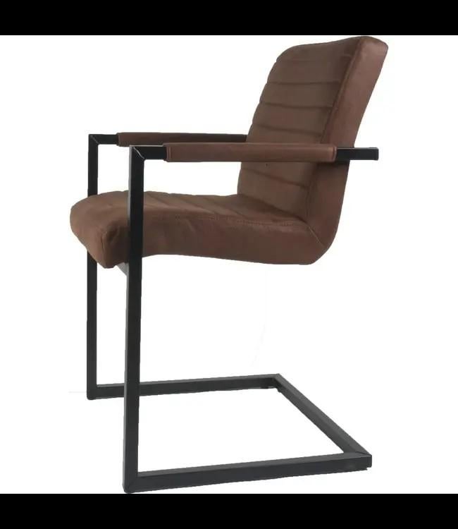4x Moderne bruine eetkamerstoel - Gratis bezorgd, Shop@moreliving.nl, Nieuw, Ophalen of Verzenden, Modern, Industrieel