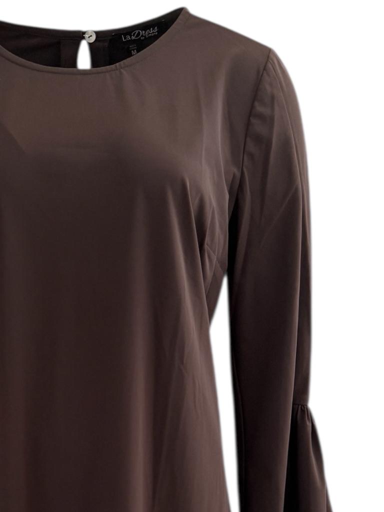 LaDress jurk M, Maat 38/40 (M), Bruin, Ophalen of Verzenden, Zo goed als nieuw