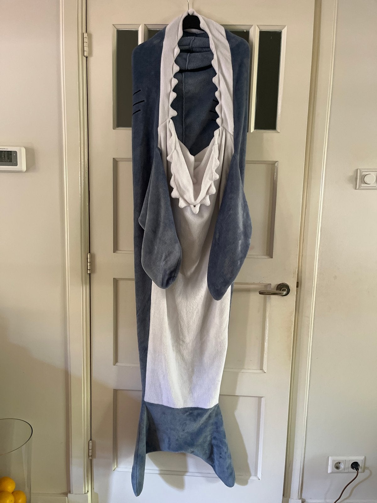Haai kostuum / onesie, Ophalen of Verzenden, Zo goed als nieuw, Pak of Jurk