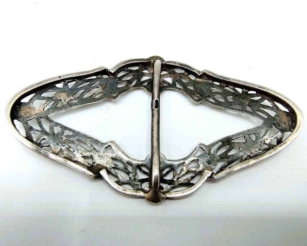 Zilveren schoengesp, Nederland, 19e eeuws, Verzenden, Zilver