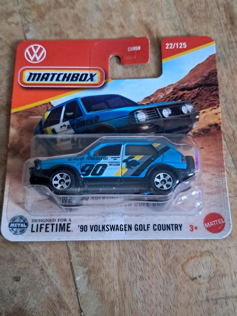 Matchbox '90 Volkswagen Golf Country aqua nieuw in ovp, Ophalen of Verzenden, Nieuw, Auto