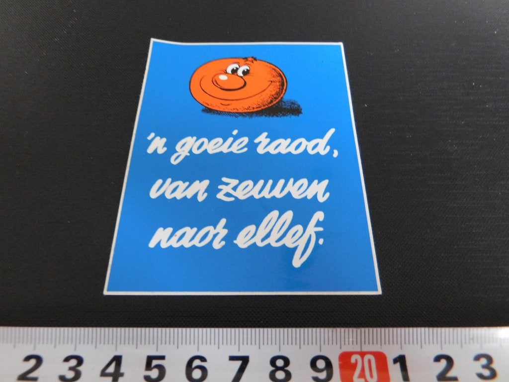 sticker 'n goeie raod, van zeuven naor ellef - carnaval SP, Ophalen, Zo goed als nieuw