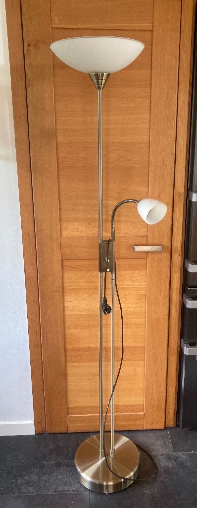 Vloerlamp dimbaar, Ophalen, Gebruikt, Metaal, 150 tot 200 cm