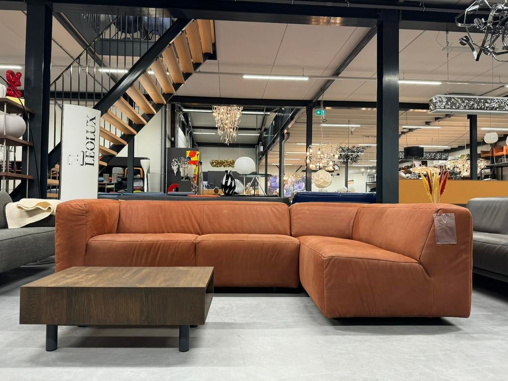 Nieuw Label Vandenberg Teddy Hoekbank Leer Design Bank, Hoekbank, Nieuw, Leer, Ophalen of Verzenden