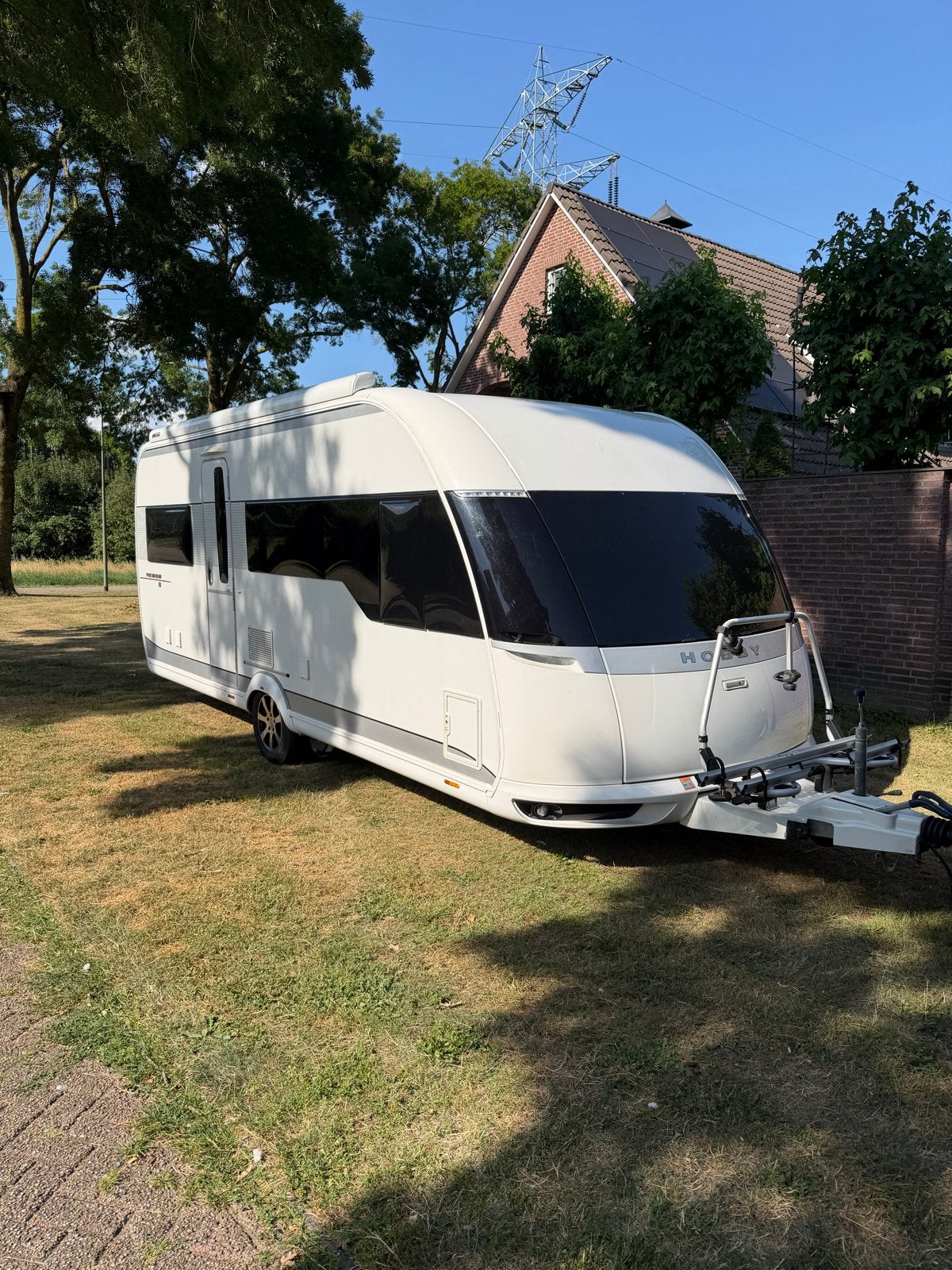 Hobby Premium 540 CFe  met casseteluifel Mover en Fietsenrek, Caravans en Kamperen, Caravans, Rondzit, Hobby, Frans bed, Particulier