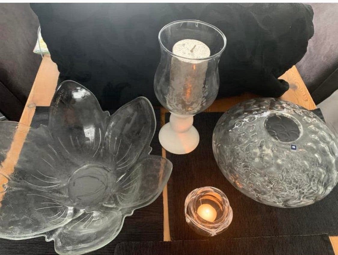 Lux glaswerk- allerlei- brokant Windlicht, Ophalen, Zo goed als nieuw, Windlicht