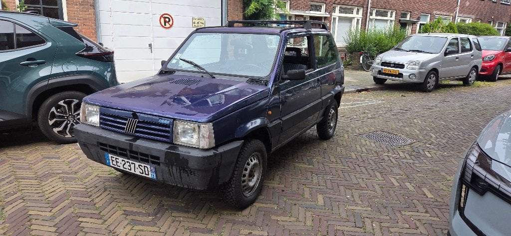 Cultklassieker! Fiat Panda 4x4 Country Club (1992), Auto's, Fiat, Stof, Blauw, Trekhaak, Handgeschakeld