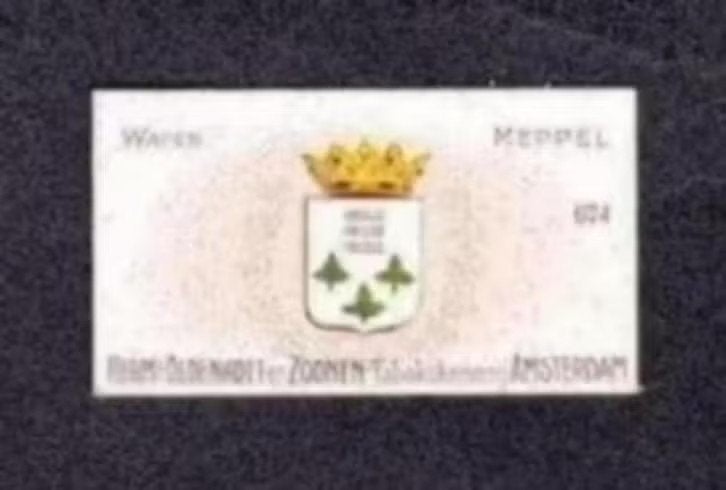 Wapen Meppel 1910 Oldenkott (674)., Ophalen of Verzenden, Zo goed als nieuw