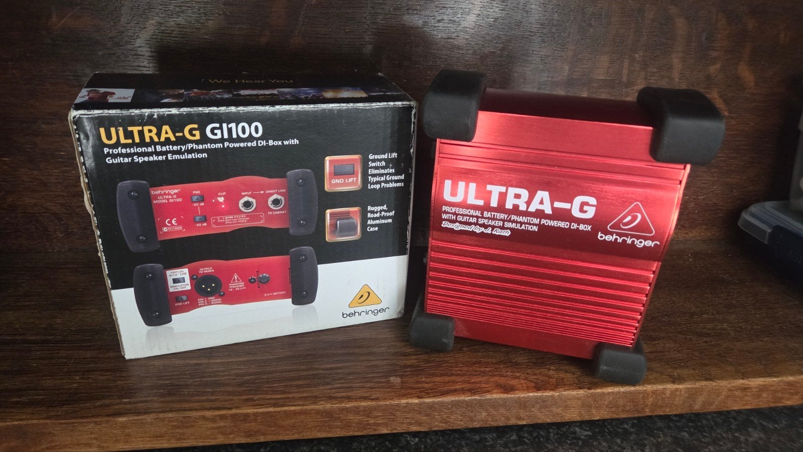 Behringer Ultra-G GI100 - DI & Amp simulator (nieuw), Muziek en Instrumenten, Effecten, Nieuw, Overige typen, Ophalen of Verzenden