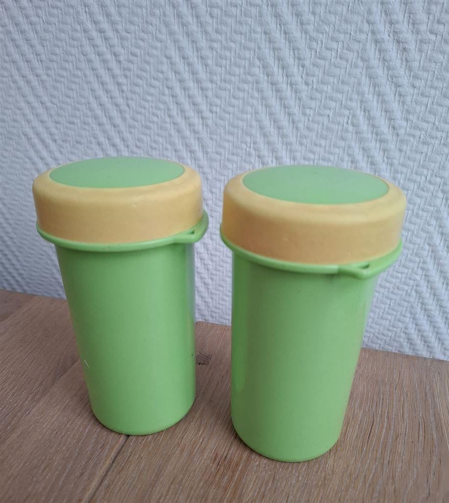 Tumbo bekers, kleine model, Tupperware, Huis en Inrichting, Keuken | Tupperware, Ophalen of Verzenden, Gebruikt, Groen, Beker of Kan