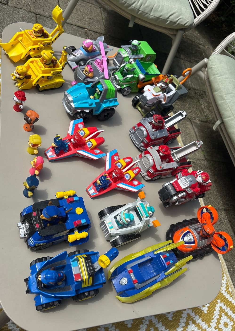 Grote Paw Patrol speelgoedcollectie met voertuigen en figure, Ophalen of Verzenden, Gebruikt, Jongen of Meisje