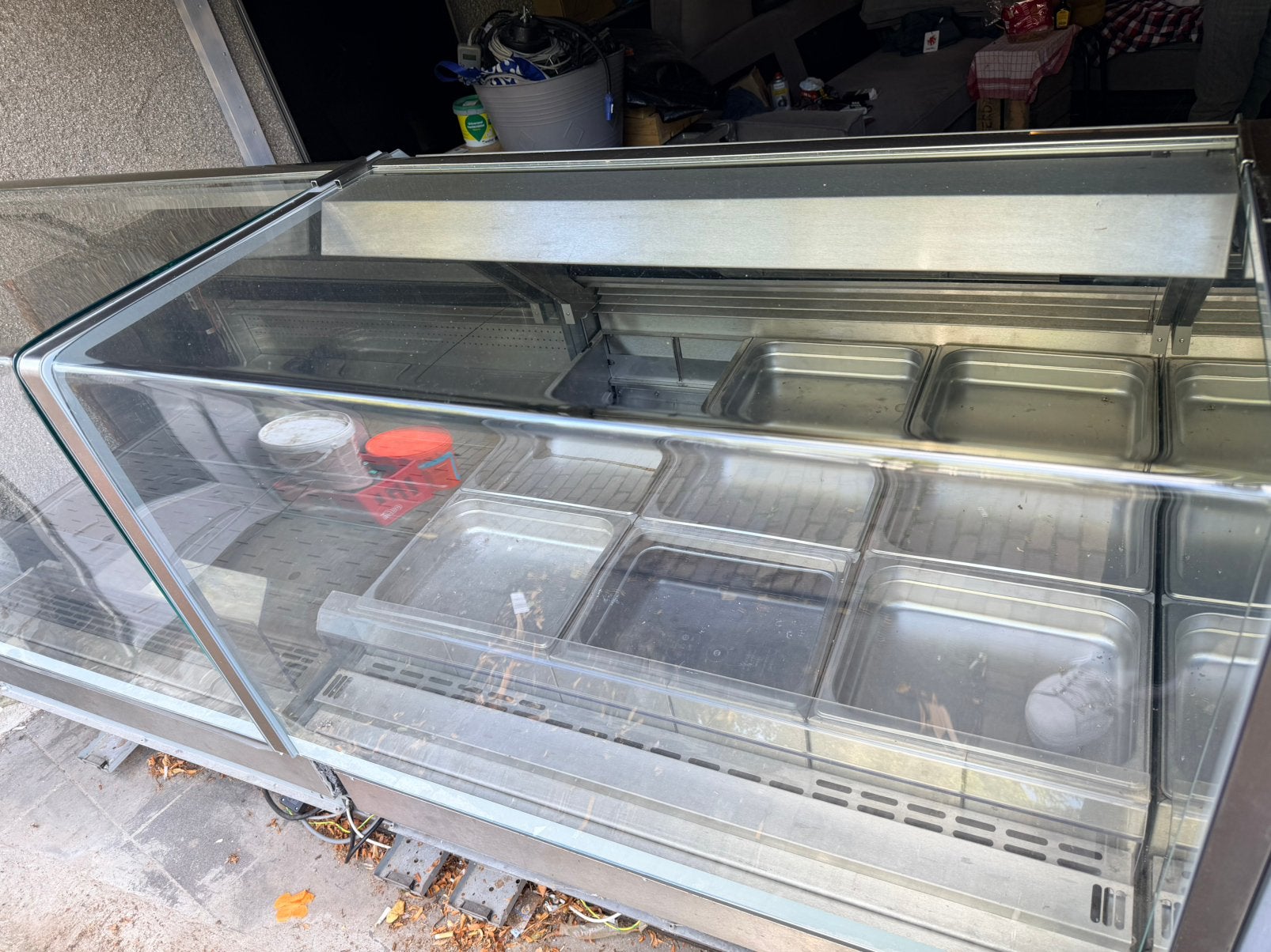 Fri-jado serve-over vitrine warm koud ( nieuwe fotos ), Zakelijke goederen, Horeca | Keukenapparatuur, Ophalen, Gebruikt, RVS Meubilair