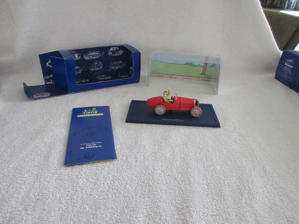 Bugatti Type 37 Sport uit Kuifje in Amerika Moulinsart., Hobby en Vrije tijd, Ophalen of Verzenden, Zo goed als nieuw, Auto, Overige merken