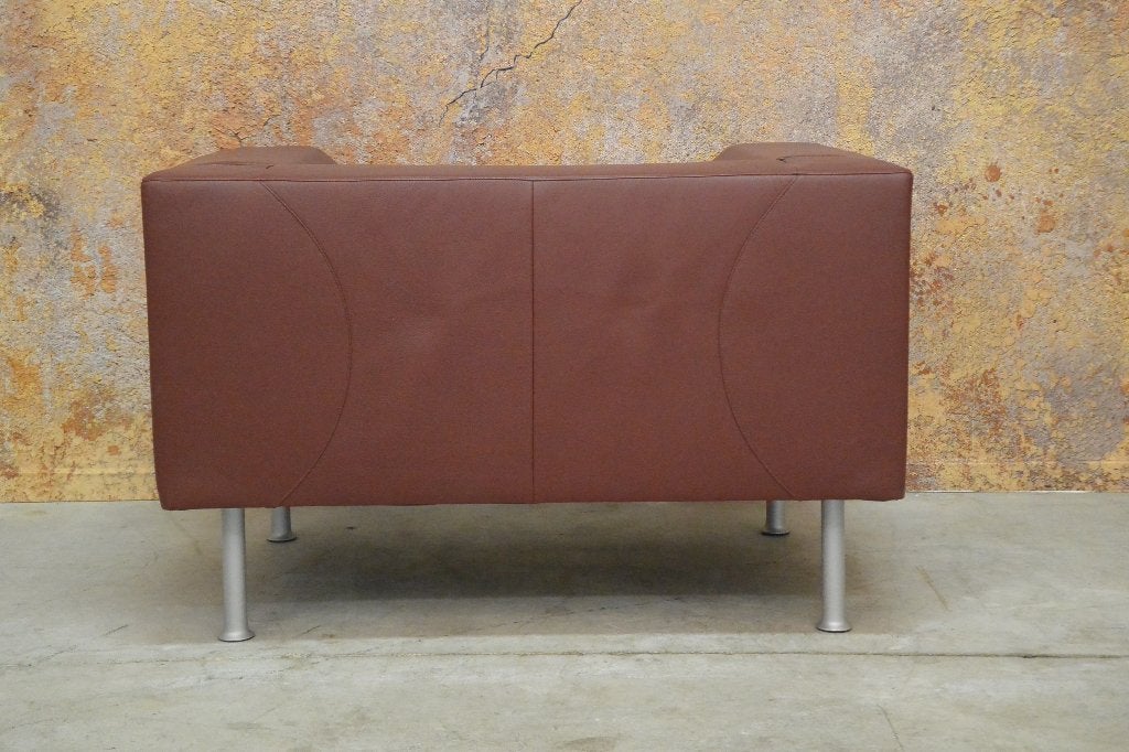 ZGAN leren Montis Nindes design fauteuil/loveseat, Huis en Inrichting, Montis, Montis, 75 tot 100 cm, Ophalen of Verzenden