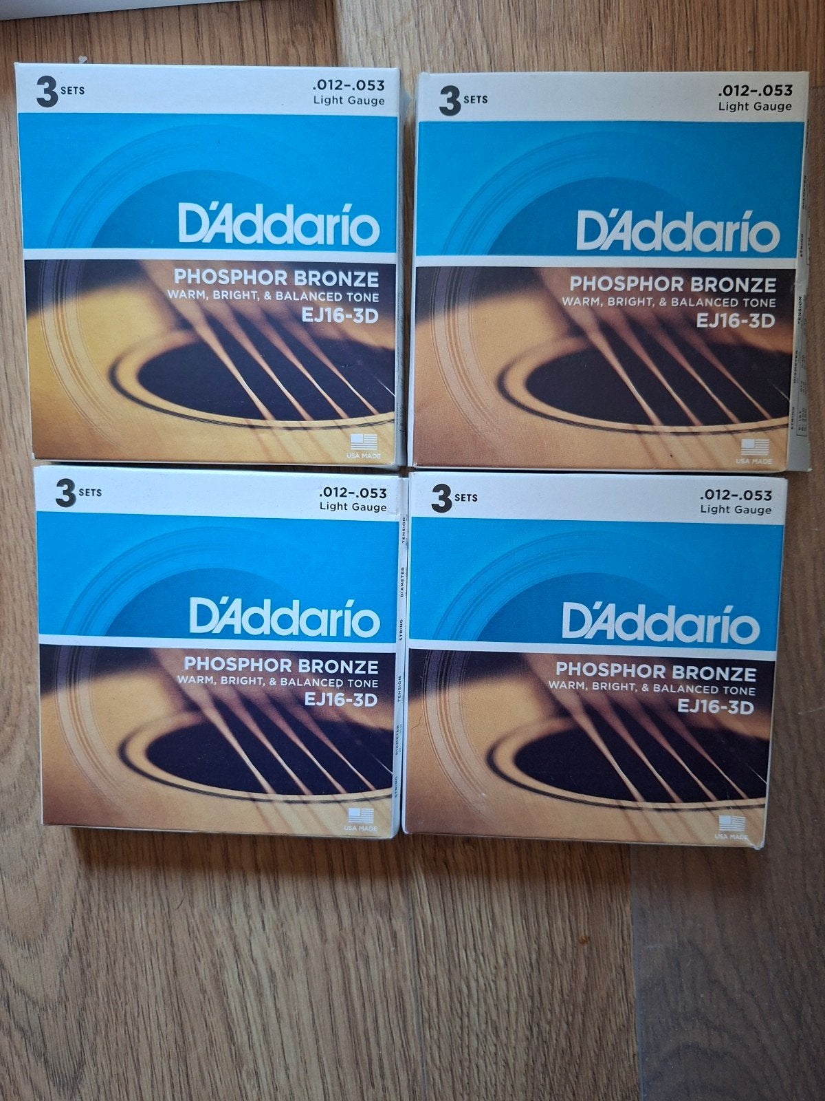 snaren gitaar d'addario EJ16-3D, Ophalen of Verzenden, Nieuw, Overige typen