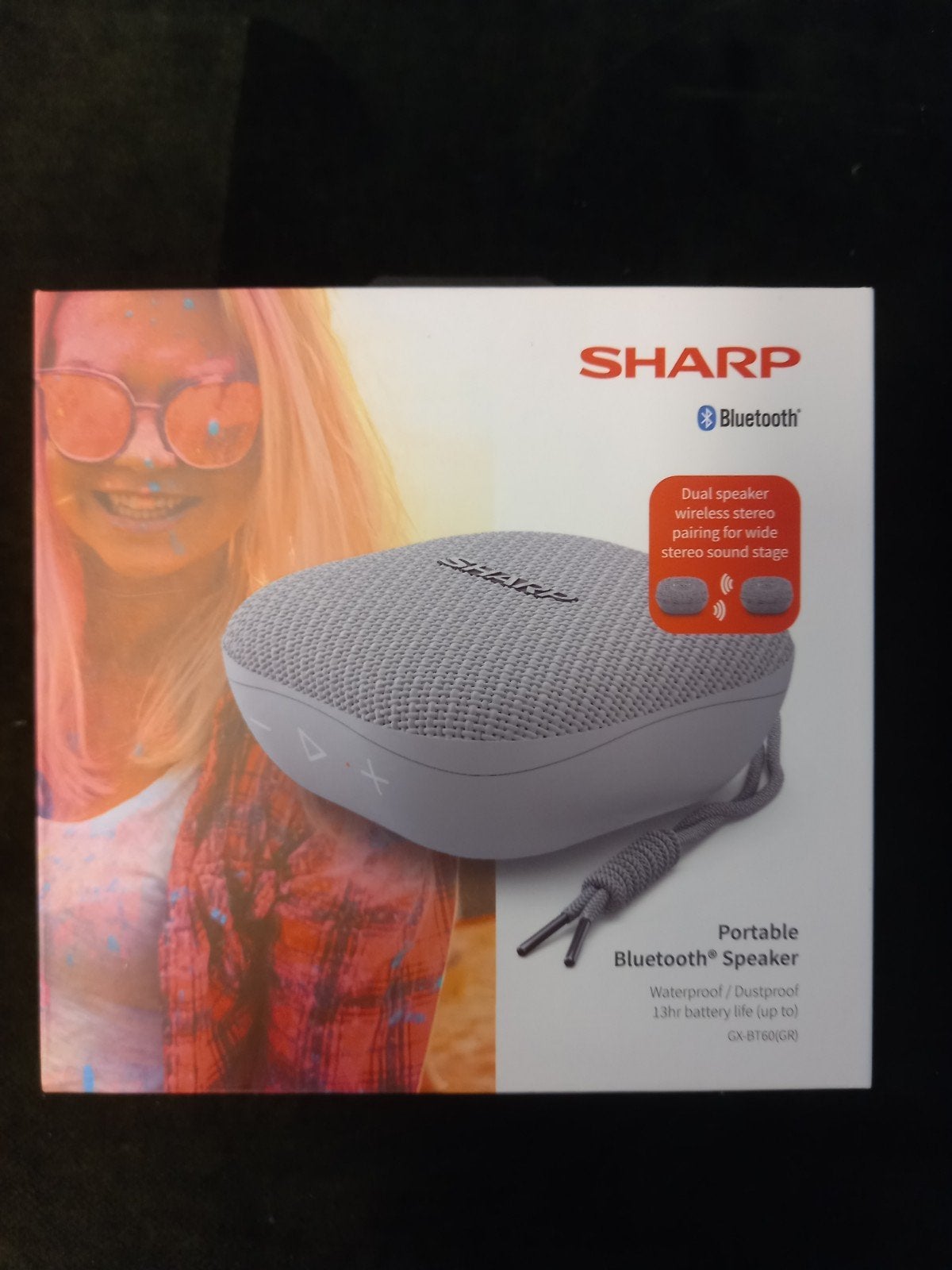 Sharp GX-BT60(GR) Draagbare Bluetooth Speaker, Audio, Tv en Foto, Luidsprekers, Overige merken, Verzenden, Inclusief kabels, Nieuw