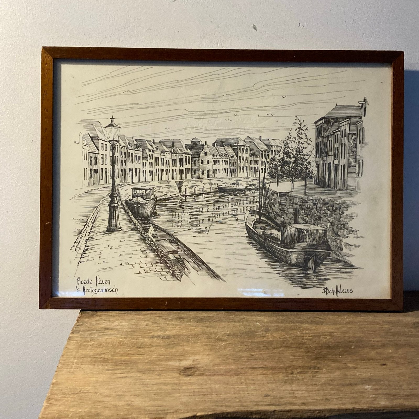 Fotolijst 'Moriaan Den Bosch' - 13x18 cm, Antiek en Kunst, Ophalen of Verzenden