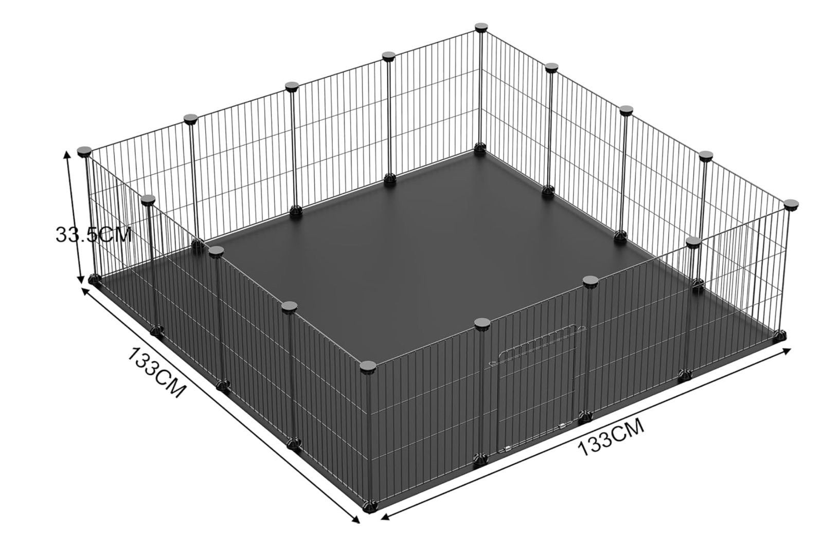 Huisdierpanelen van Zwart Metaaldraad _ 36 stuks, Ophalen, Zo goed als nieuw