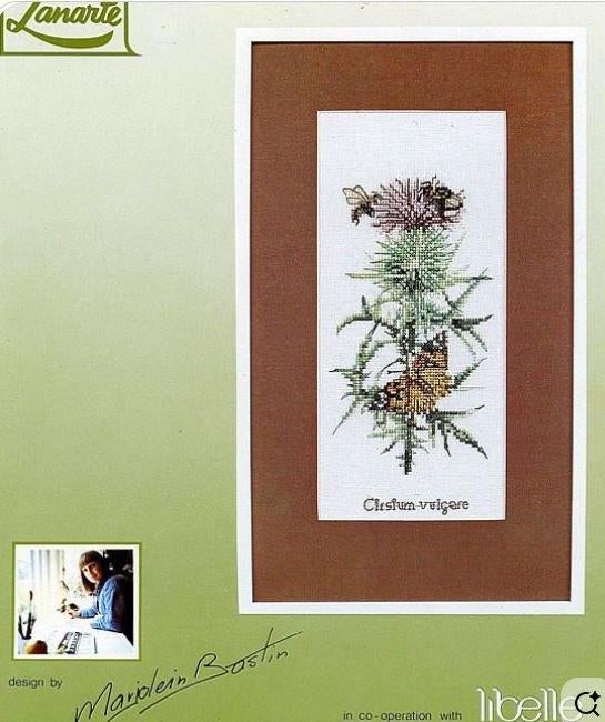 borduurpatroon  distel  Kruissteek Marjolein Bastin, Ophalen of Verzenden, Zo goed als nieuw, Handborduren, Patroon