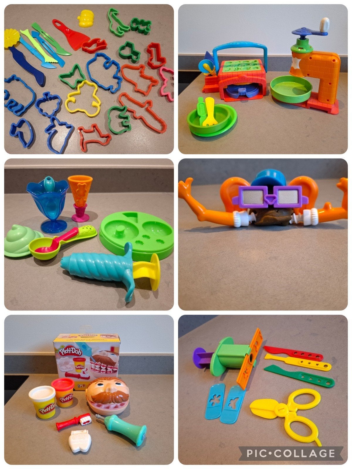 Grote Play-Doh set: Pizzeria, Tandarts, IJssalon en meer!, Ophalen, Zo goed als nieuw
