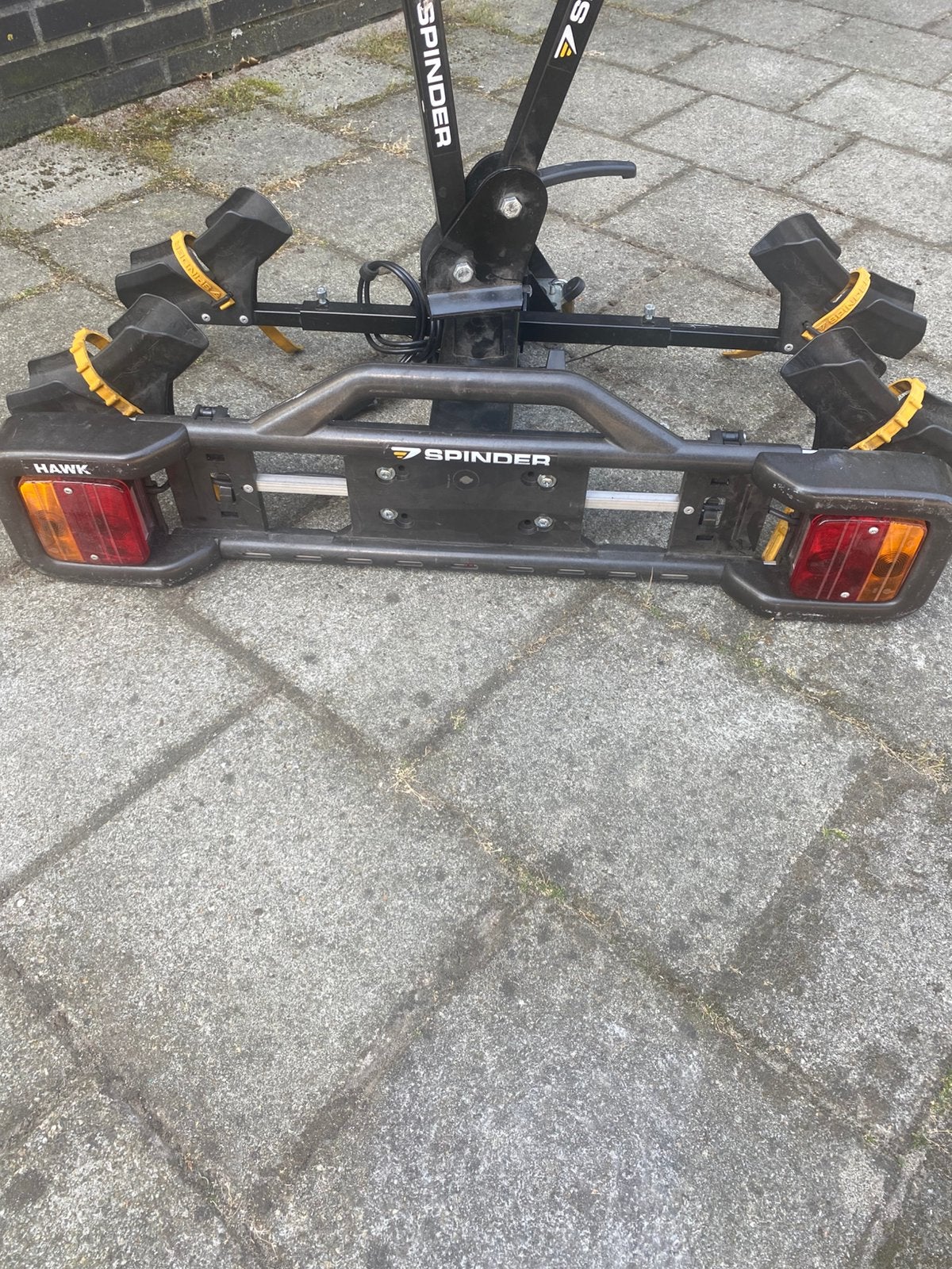 Te Koop Fietsendragers merk Spinder voor twee Fietsen, Auto diversen, Fietsendragers, Ophalen, Gebruikt, 2 fietsen, Trekhaakdrager