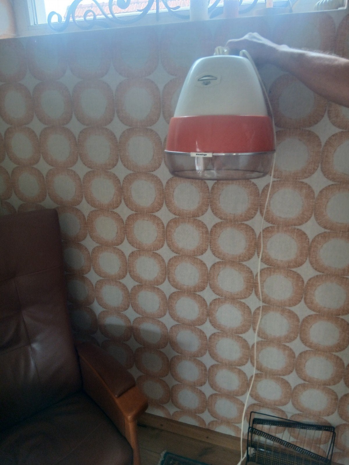 Retro wandlamp, Huis en Inrichting, Lampen | Wandlampen, Ophalen of Verzenden, Kunststof, Oranje