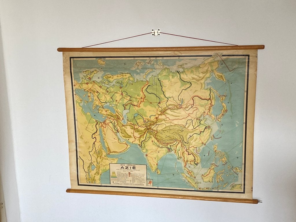 Schoolkaart Azië Bos Zeeman, Ophalen, Aardrijkskunde