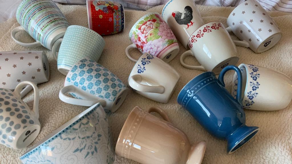 Albert Heijn koffie mokken , PRIJS IS PER STUK, Huis en Inrichting, Keuken | Servies, Ophalen of Verzenden, Zo goed als nieuw