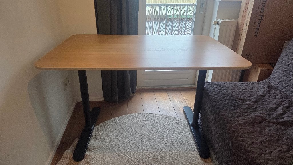 Ikea Bekant Desk/Bureau 120x80, Huis en Inrichting, Bureaus, Ophalen, 120 cm, Spaanplaat of MDF, In hoogte verstelbaar