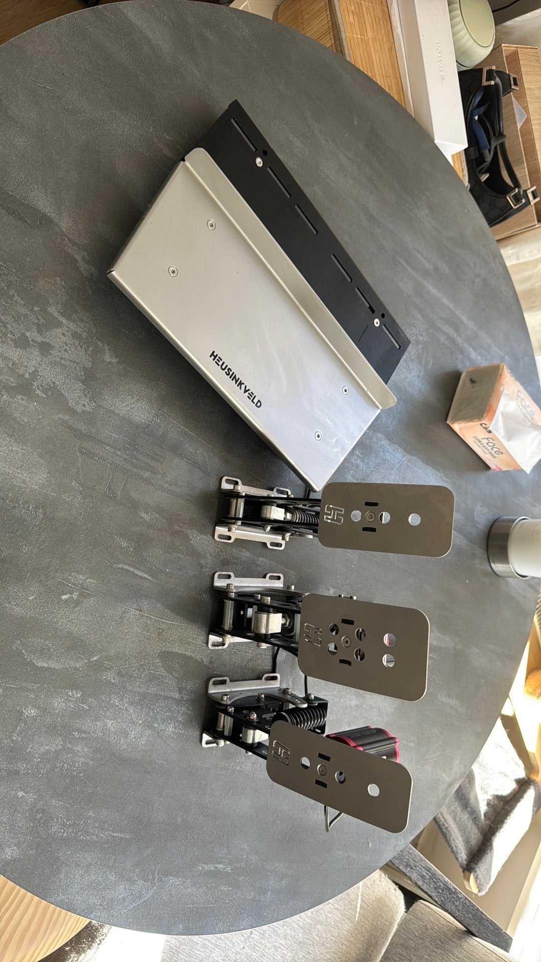 Heusinkveld Sprint + Haptic Feedback (HPR) + Baseplate, Computers en Software, Joysticks, Ophalen of Verzenden, Zo goed als nieuw