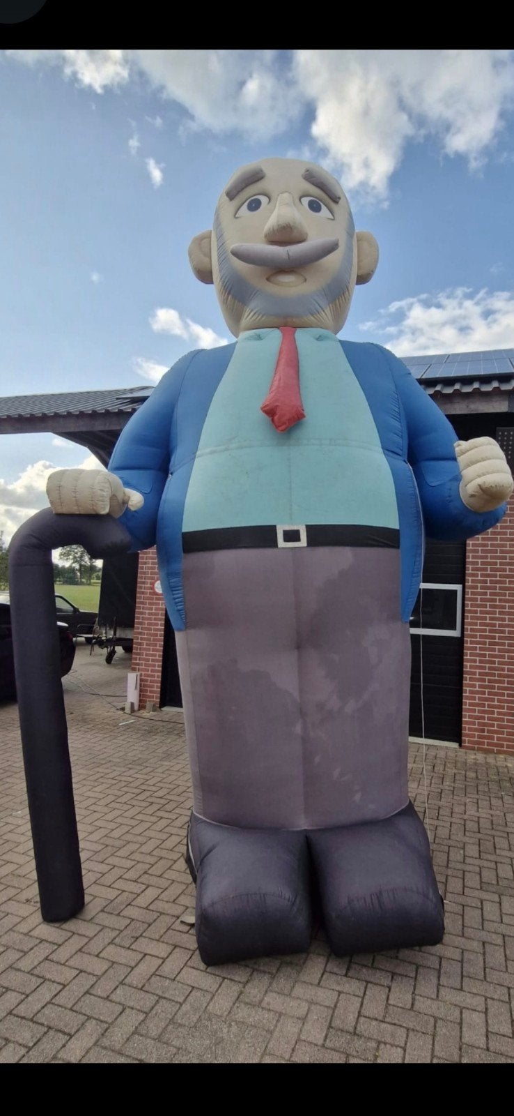 Abraham te Huur 5 meter hoge  opblaaspop voor feest, Ophalen, Gebruikt, Feestartikel, Abraham of Sarah