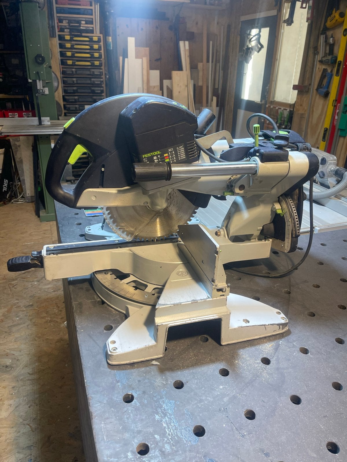 Festool Afkortzaag Kapex KS 120 EB, Doe-het-zelf en Verbouw, Gereedschap | Zaagmachines, Gebruikt, 70 mm of meer, Ophalen of Verzenden