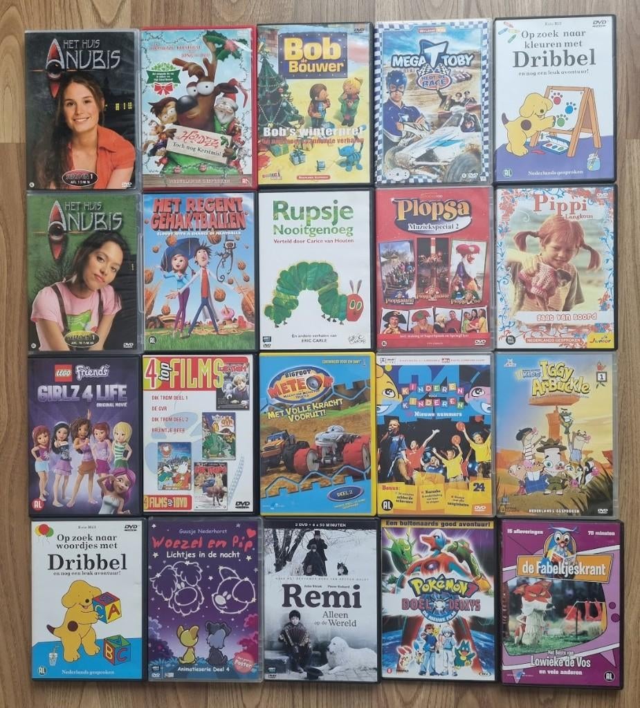 Partij van 70 DVD's voor kinderen, Cd's en Dvd's, Dvd's | Kinderen en Jeugd, Avontuur, Alle leeftijden, Ophalen of Verzenden, Zo goed als nieuw