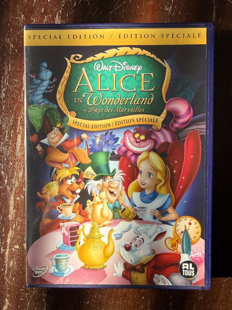 Walt Disney Alice in Wonderland DVD Special Edition, Cd's en Dvd's, Dvd's | Tekenfilms en Animatie, Europees, Tekenfilm, Alle leeftijden