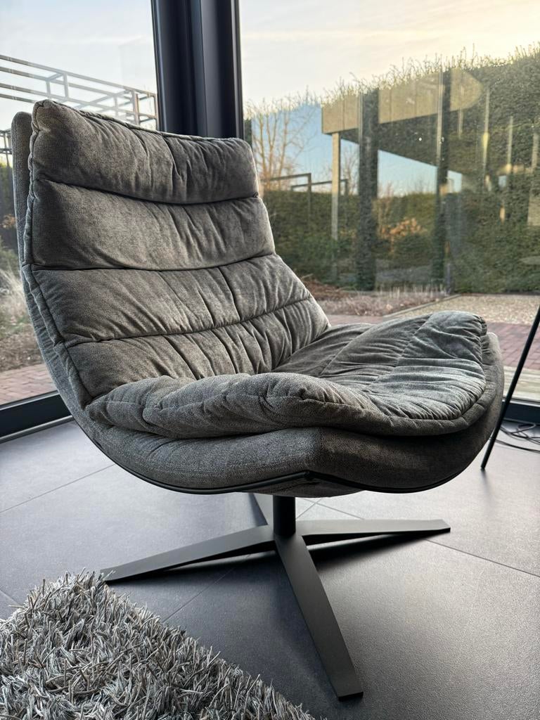 Stijlvolle Dykk fauteuil, Ophalen, Zo goed als nieuw, Stof, 75 tot 100 cm