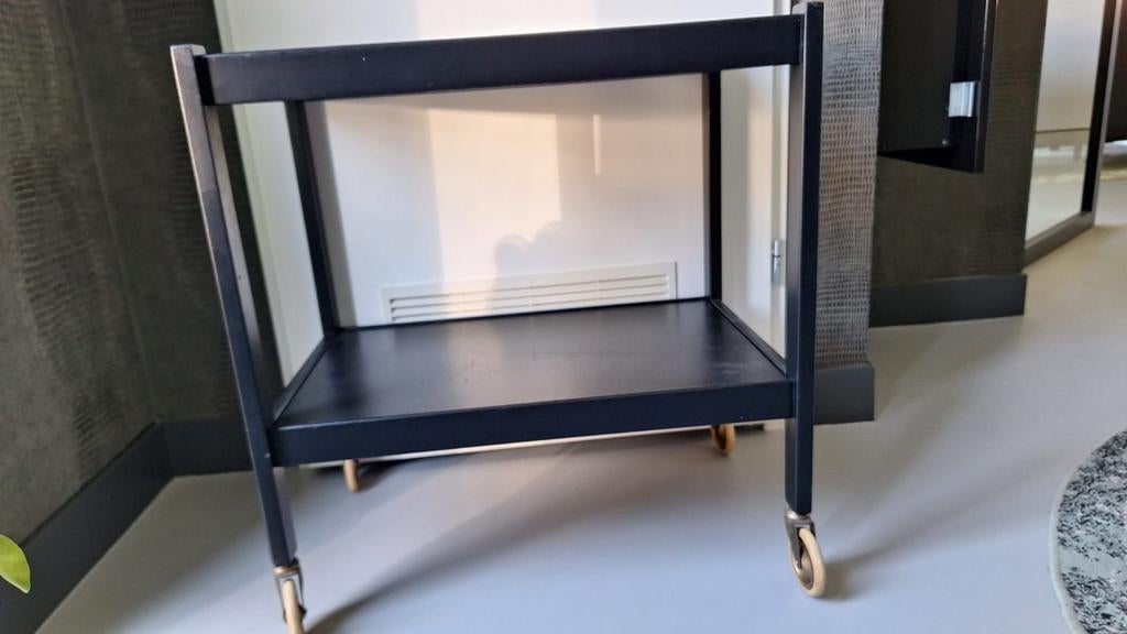 Serveerwagentje (antiek), Ophalen, Gebruikt, 25 tot 50 cm, Rechthoekig