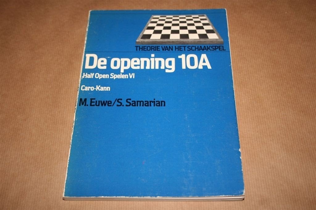 Schaken — De opening 10A [Caro-Kann, Euwe 1983], Boeken, Ophalen of Verzenden, Gelezen, Overige onderwerpen